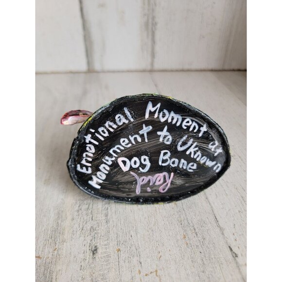 Emotional moment monument unknown dog Bone‎ Reid fox art metal figure unique - Picture 7 of 7